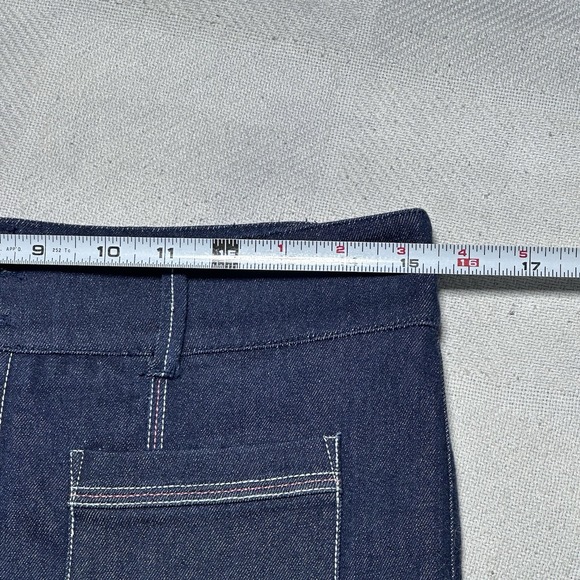 Anthropologie Pilcro Flare Jeans Womens 28 Dark Wash Denim Front Seam High Rise - Picture 8 of 13